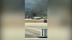Grecia, caccia F-16 avvolto dalle fiamme: atterraggio d'emergenza a Zante