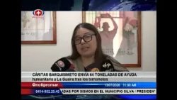 Cáritas Barquisimeto sends 64 tons of humanitarian aid to La Guaira following the earthquakes