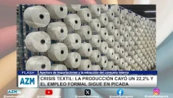 Textile crisis: production fell 22.2% and formal employment continues to nosedive